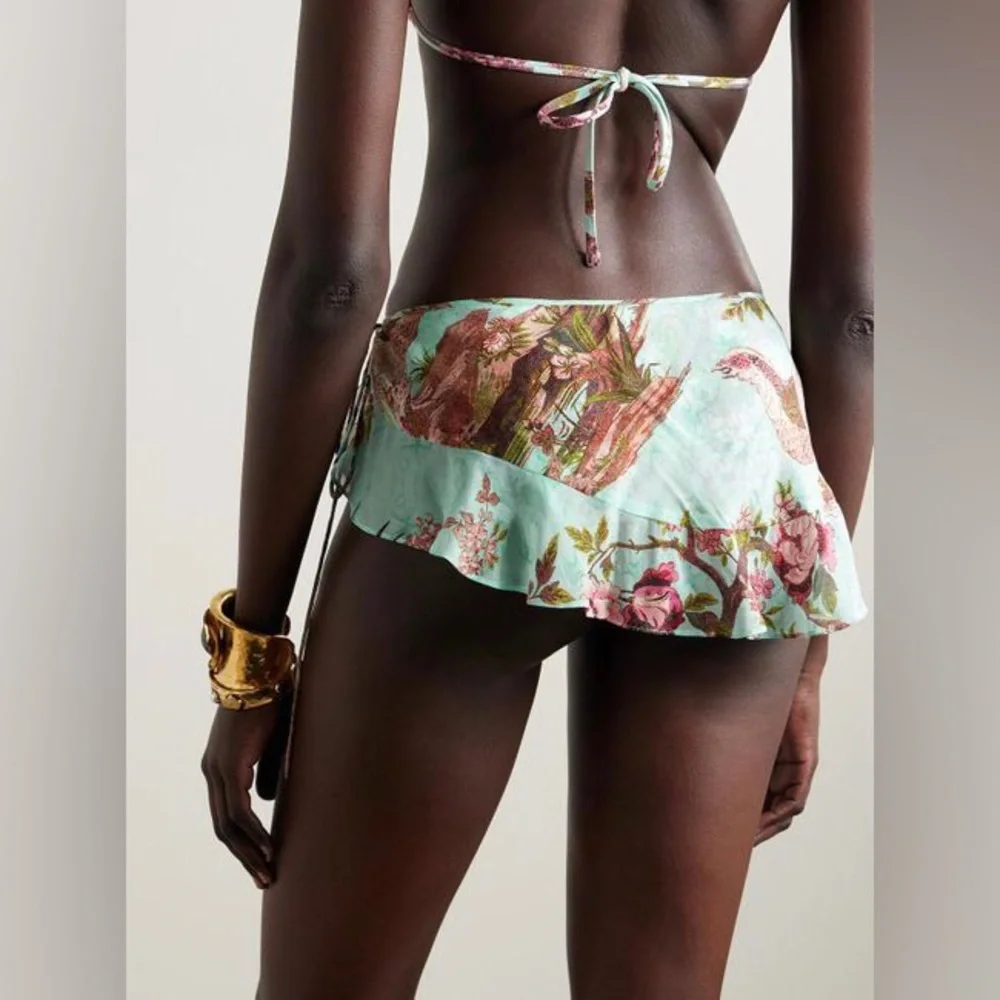 SKIMS X Roberto Cavalli Tie Side Mini Skirt